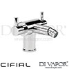 Cifial 31010TB U Techno 300 Mono Bidet Mixer Spare Parts